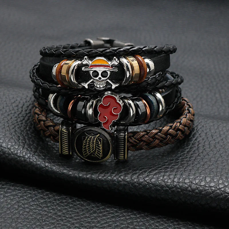 Straw Hat Pirate Charm Bracelet - Luffy Edition